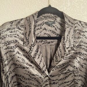 Rails Rebel Army Green Tiger Blouse size XL